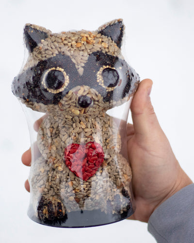 Racoon Bird Feeder (Gifts For Bird Lovers)